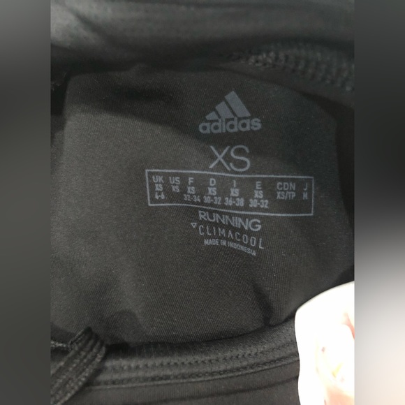 Adidas XS black with mesh zippered breathable climacool Adidas running tights - Picture 6 of 8